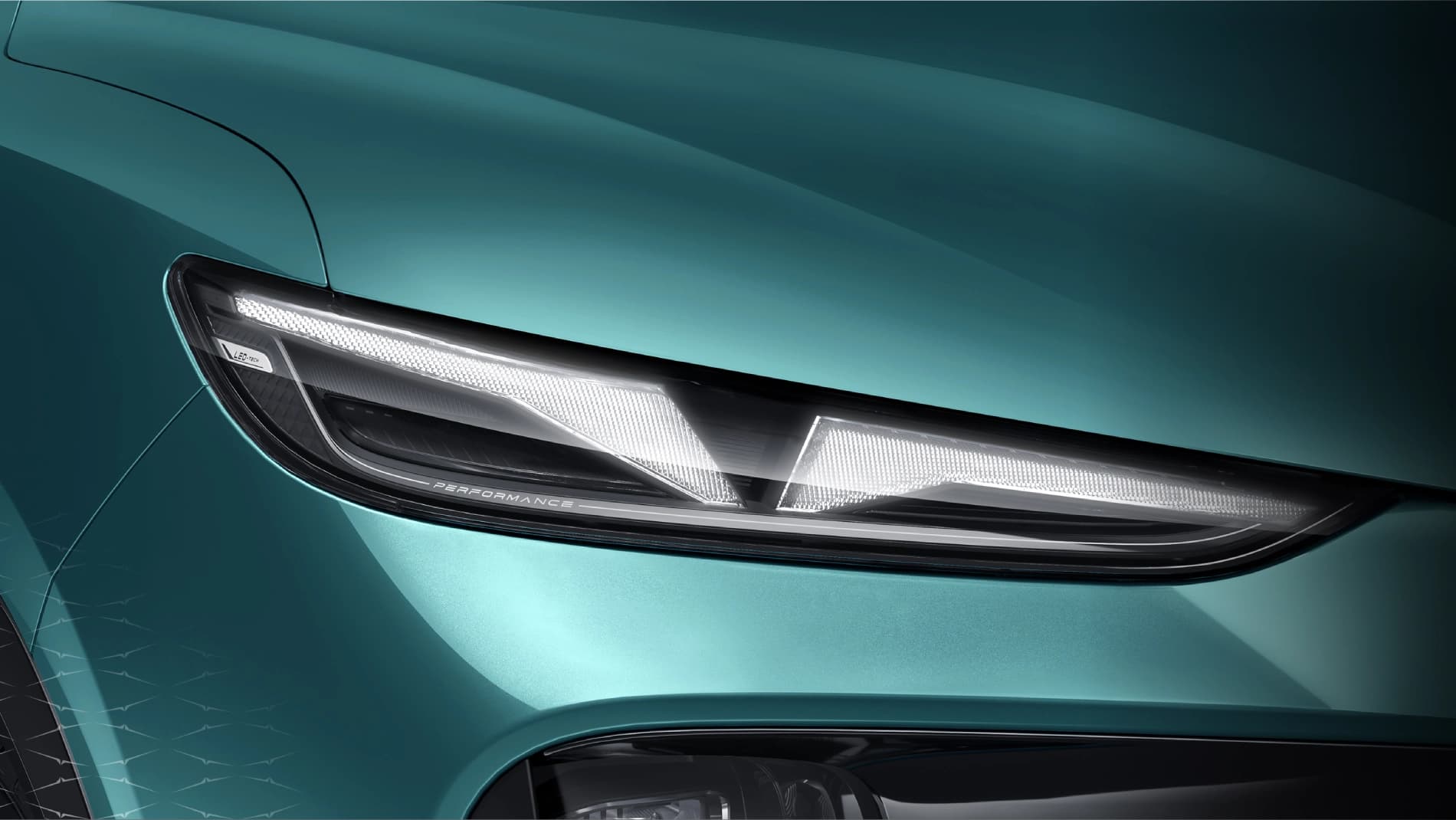 Headlights inspired by the look of its eyes.
