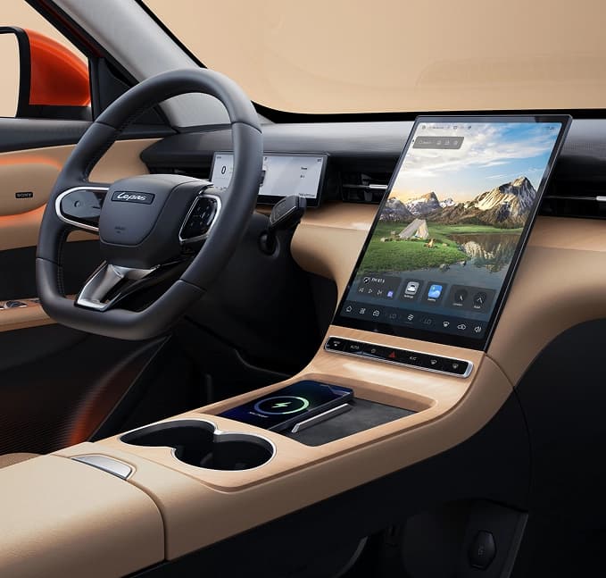 Lepas L6 interior — Soft-touch instrument panel (1)
